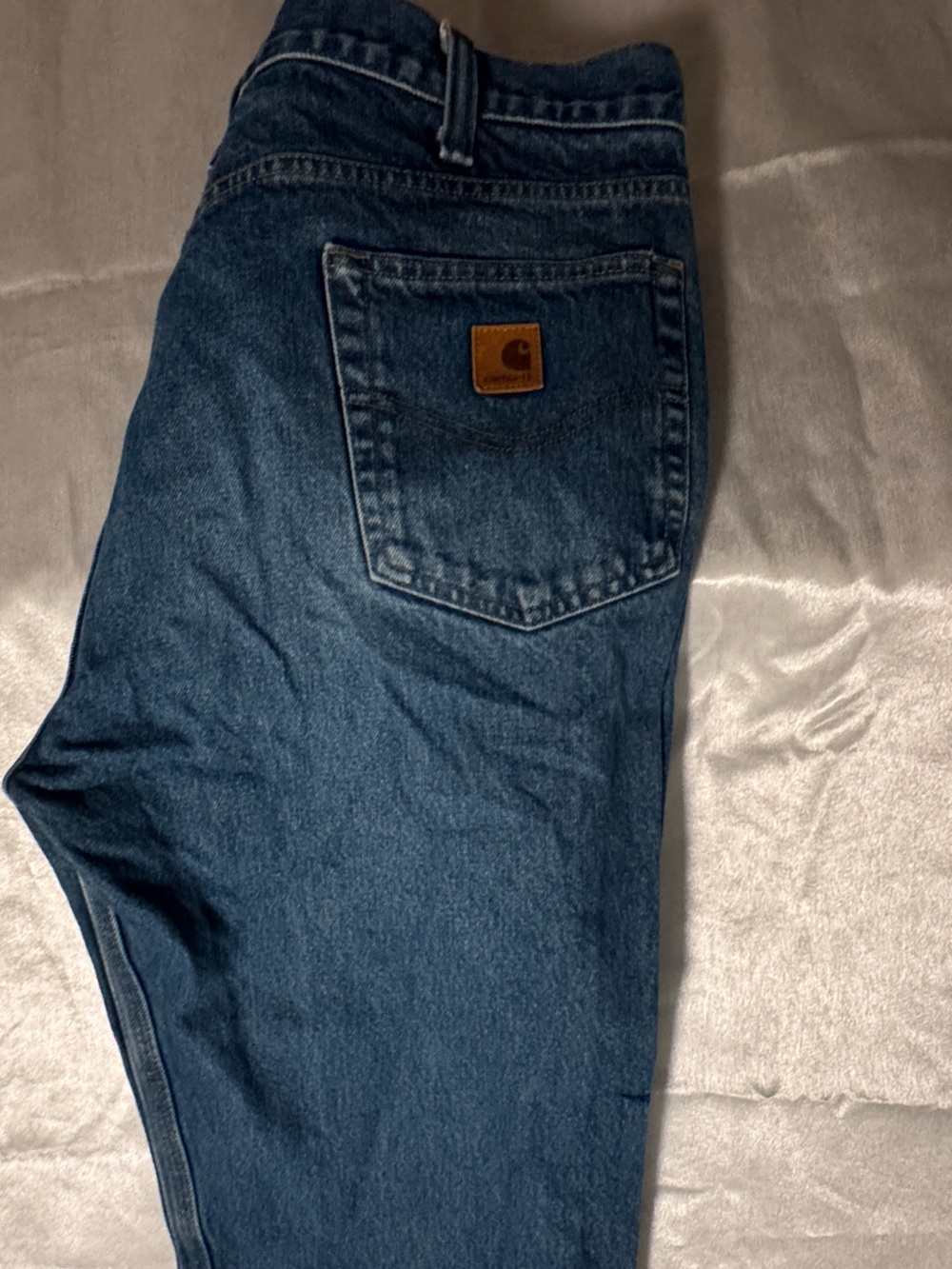 Carhartt Men's straight Relaxed Fit Indigo Blue Jeans y2k mid 2000’s vintage